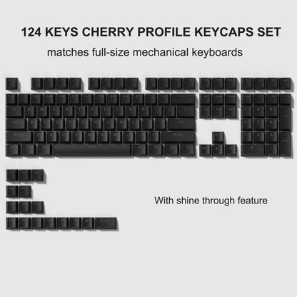 138 Keys Retro Brown Gray PBT Keycap Double Shot Cherry Profile Key Caps for Cherry MX Switches Mechanical Gamer Keyboard